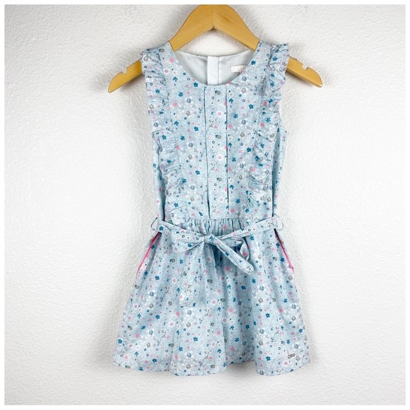 Chloe‎ Kids Floral Dress in Blue Size 6 - Picture 1 of 10